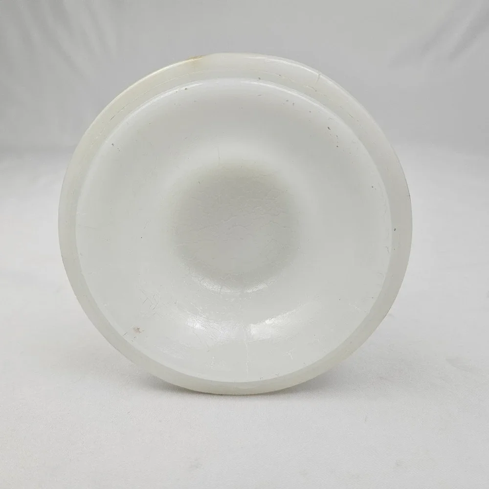 Westmorland Milk Glass Flower Vase Vintage Raised Grape Pattern